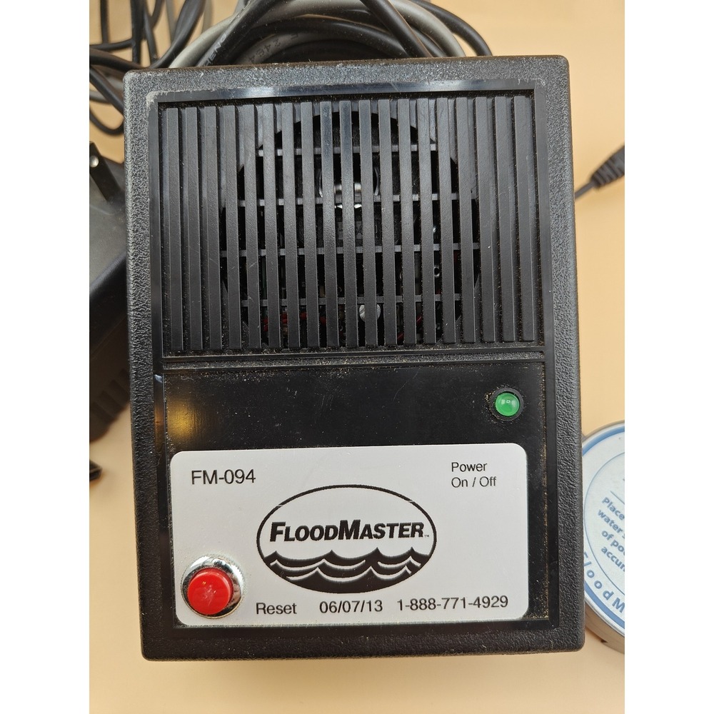Flood Master FM-094 Water Leak Detector Alarm Sensor Unit Complete System